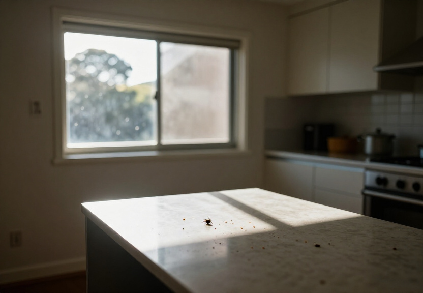 Ants nesting in wall cavity of Hassall Grove property before treatment